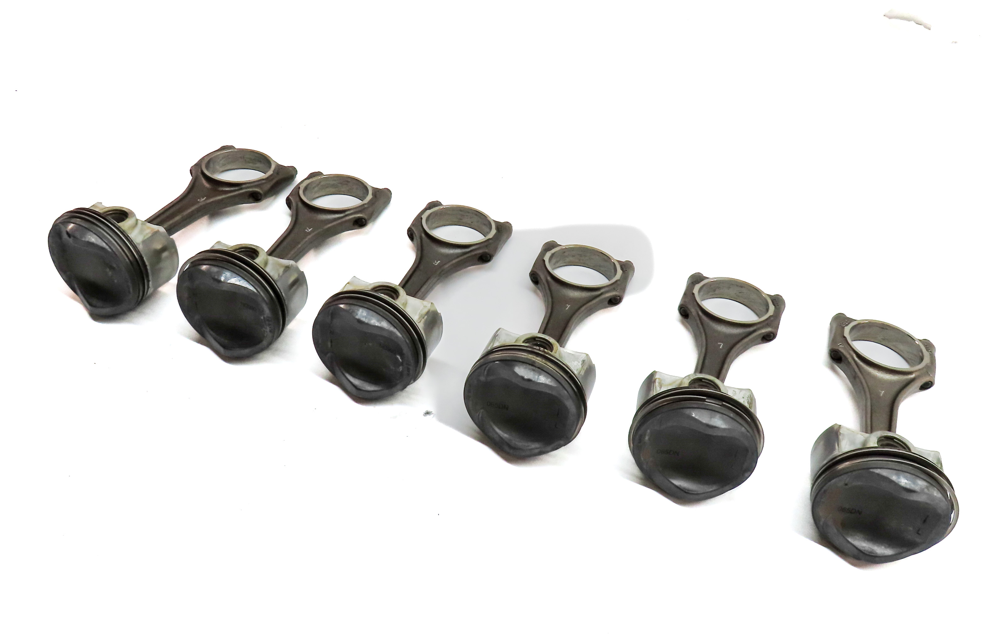 2011-2018 PORSCHE CAYENNE PANAMERA (958 970 G1) 3.0L ENGINE PISTON SET 6 — exact item pictured